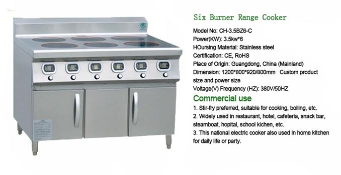 Commercial Induction Range Catering Equipment